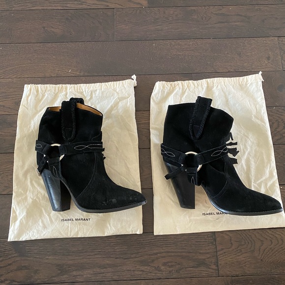 Isabel Marant Rawson Black Suede boots - Picture 2 of 8